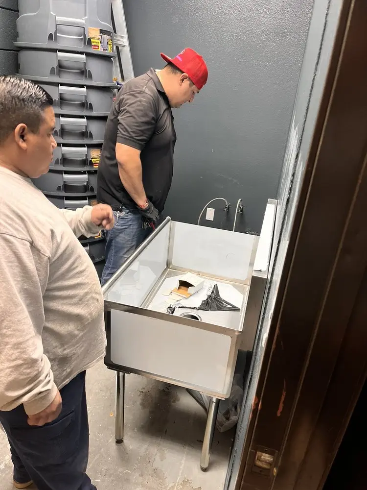 Commercial plumbing and sink installation in Greenleaf